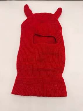 Prolific Devil Horns Knit Balaclava Ski Mask Set